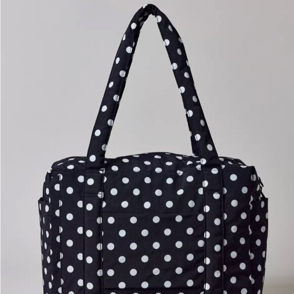 Baggu Small Cloud Carry on in black and white polka dot NWT - Picture 2 of 5